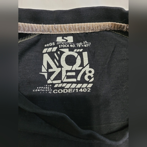 Vintage Noiz78 Black Cotton Graphic Long-sleeved T-Shirt Sz Small - Picture 7 of 10